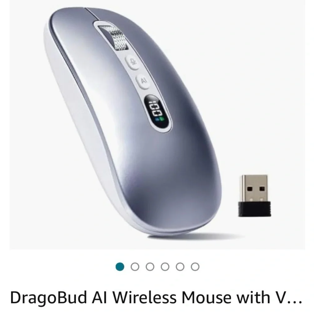 M191-Pro Smart Voice Wireless Mouse - Silver